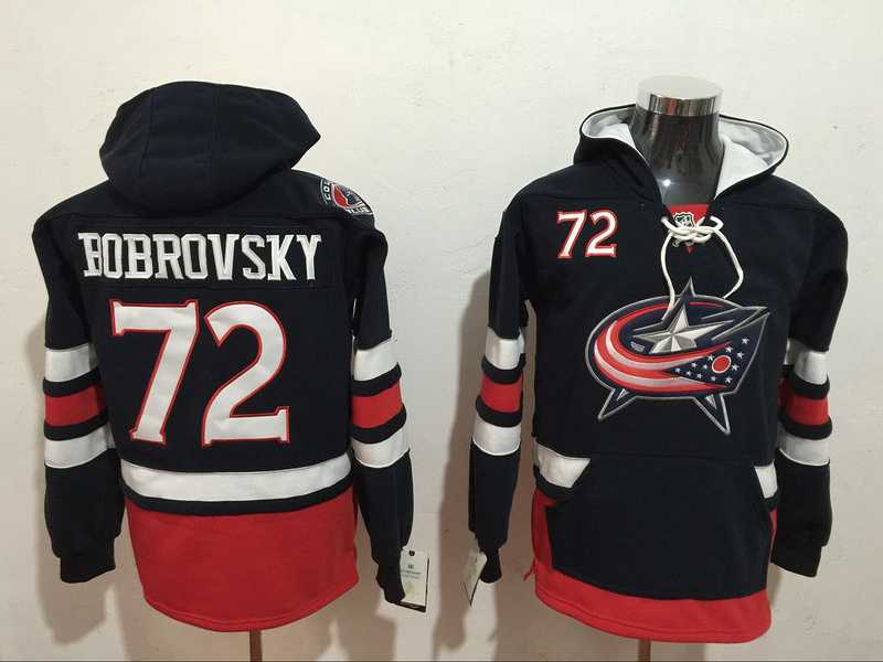 Blue Jackets #72 Sergei Bobrovsky Black All Stitched Hoodie Sweatshirt,We sell and wholesale Blue Jackets #72 Sergei Bobrovsky Black All Stitched Hoodie Sweatshirt on line form chian!